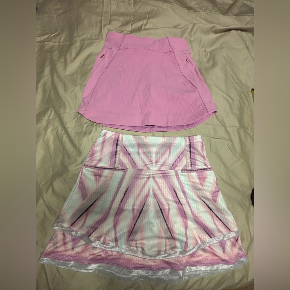 2 Lucky In Love Tennis Skirts